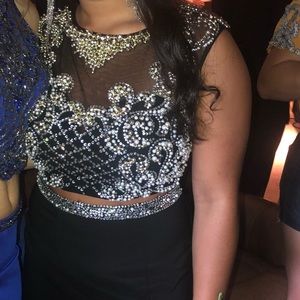 Beautiful hand beaded prom dress!